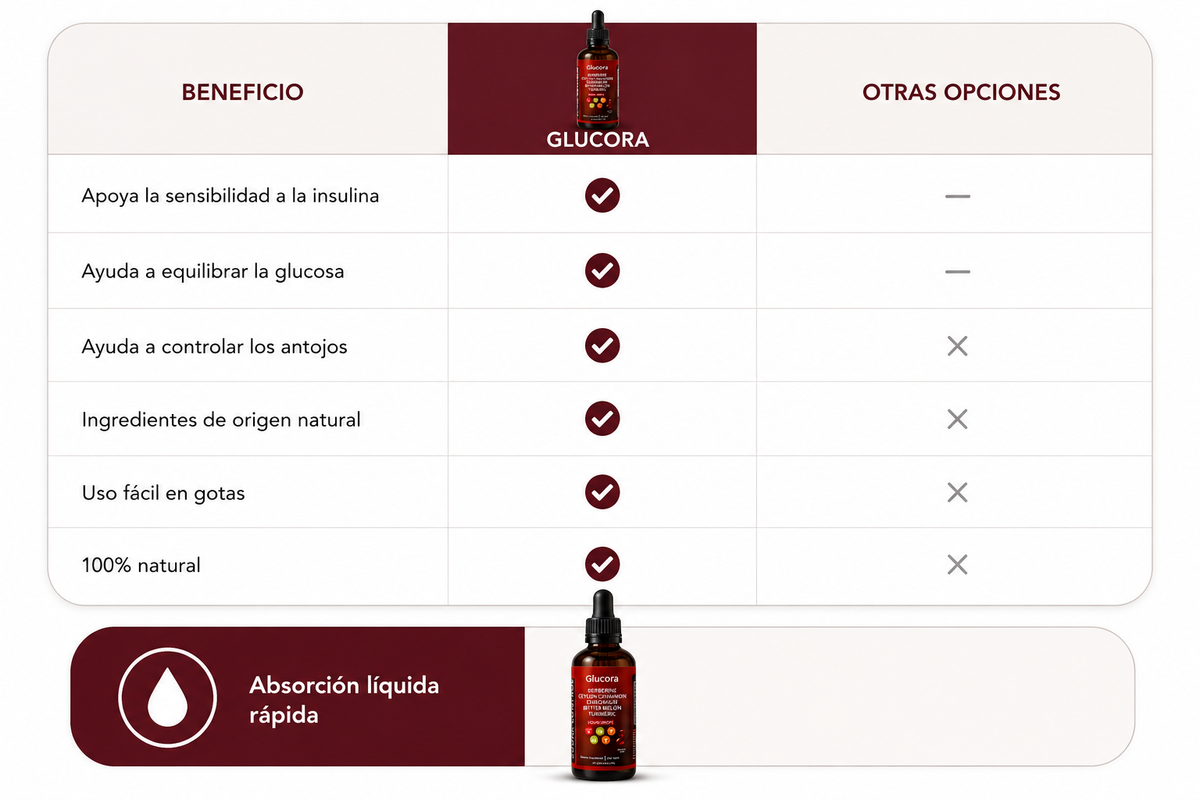 Glucora | Apoyo natural para el bienestar del azúcar en sangre
