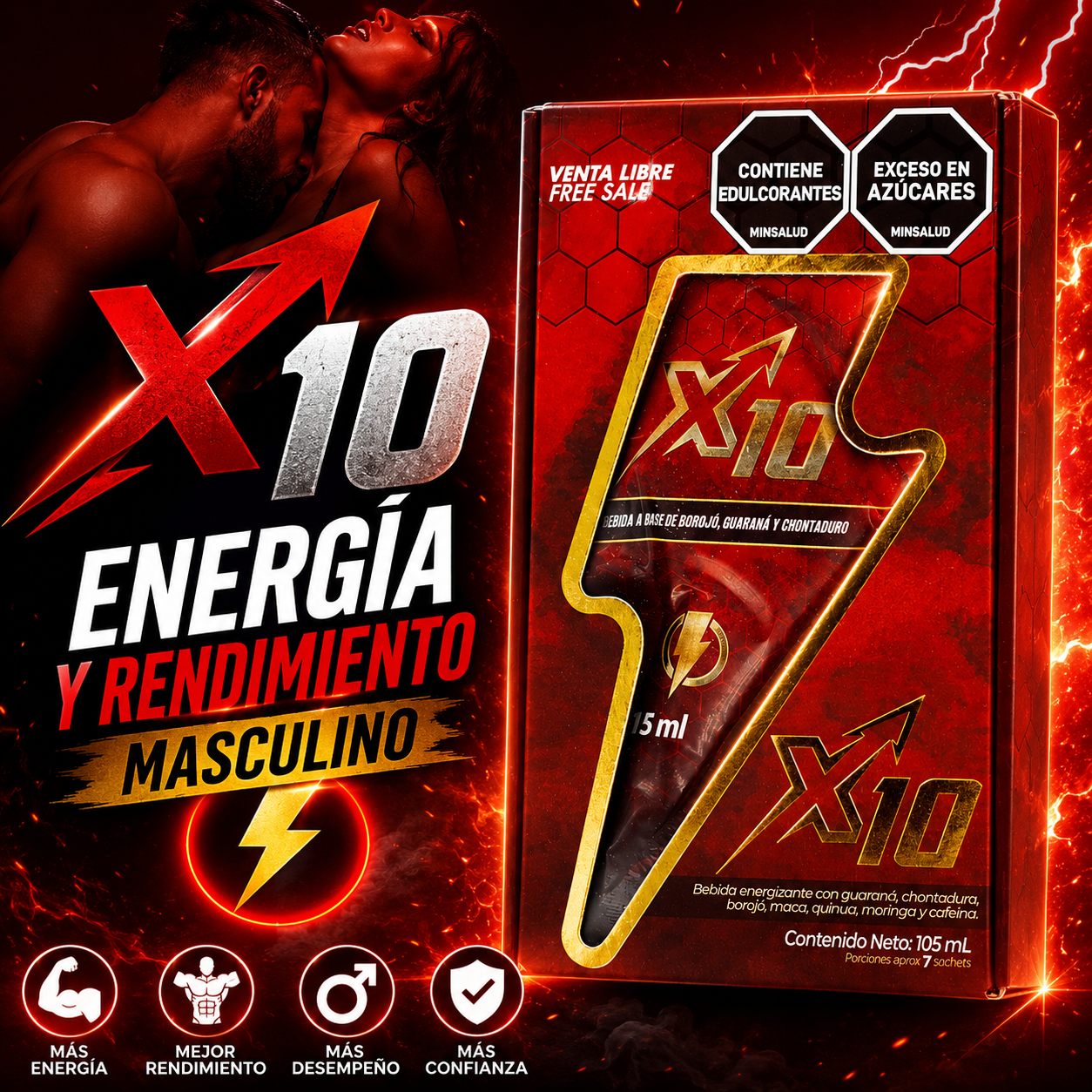 X10 POWER - 7 SOBRES