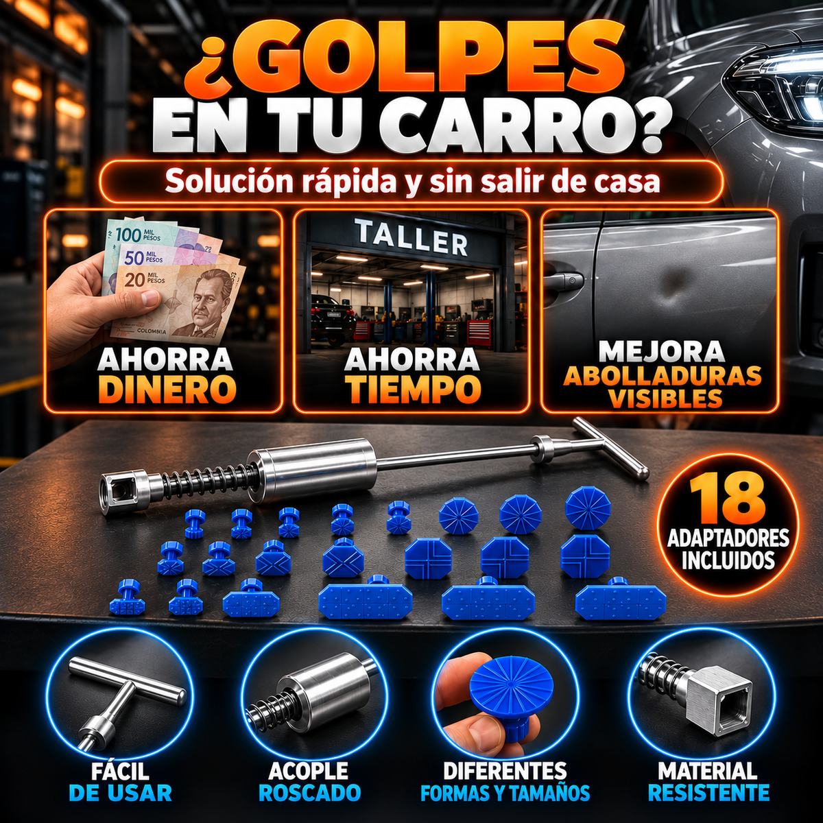 Extractor de Golpes y Abolladuras| Recupera su apariencia en minutos