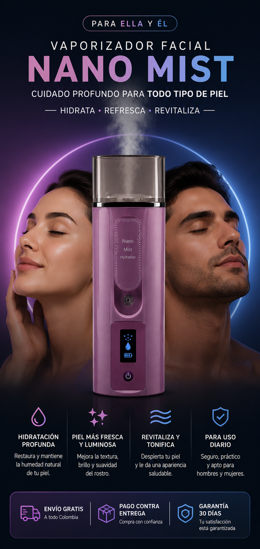 Vaporizador Facial Medidor de Hidratació